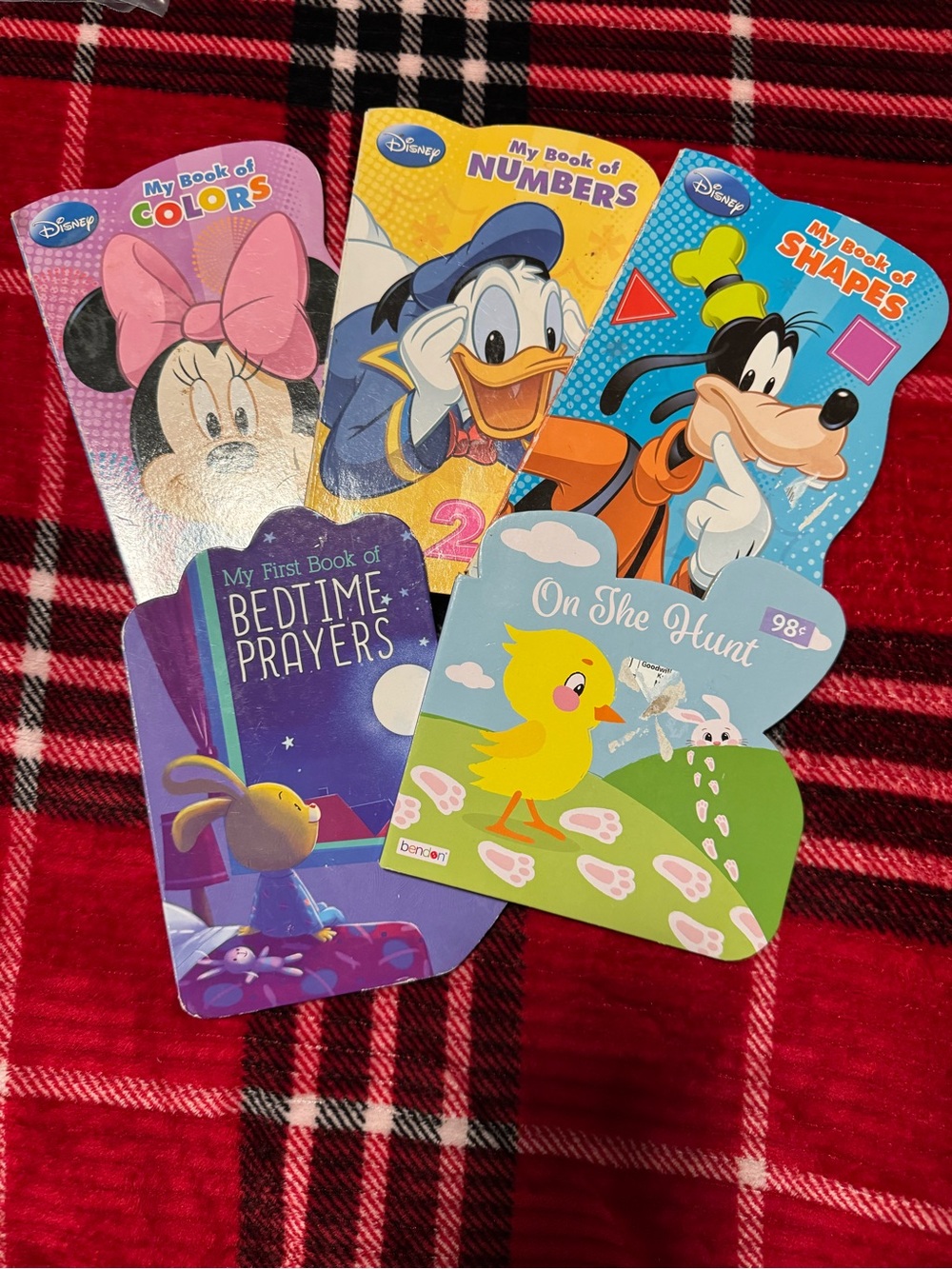 Disney Bright Character Board Book Set - Pink, Yellow, Blue, Orange, Green